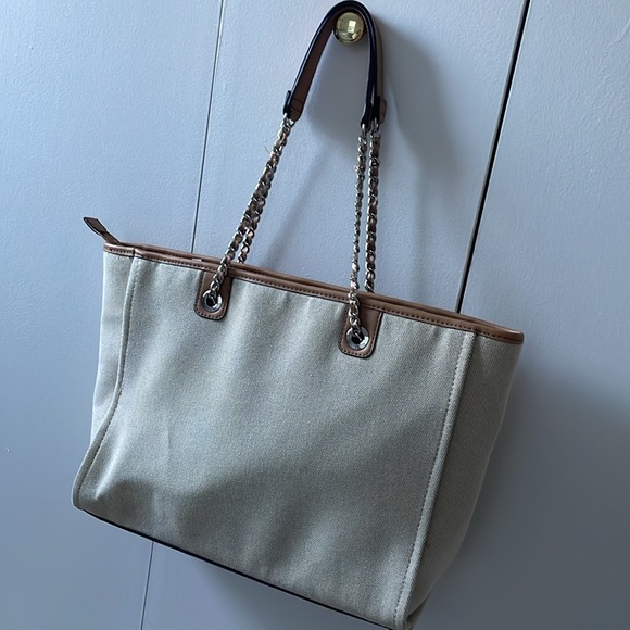 Guess Canvas Tote - Picture 7 of 11
